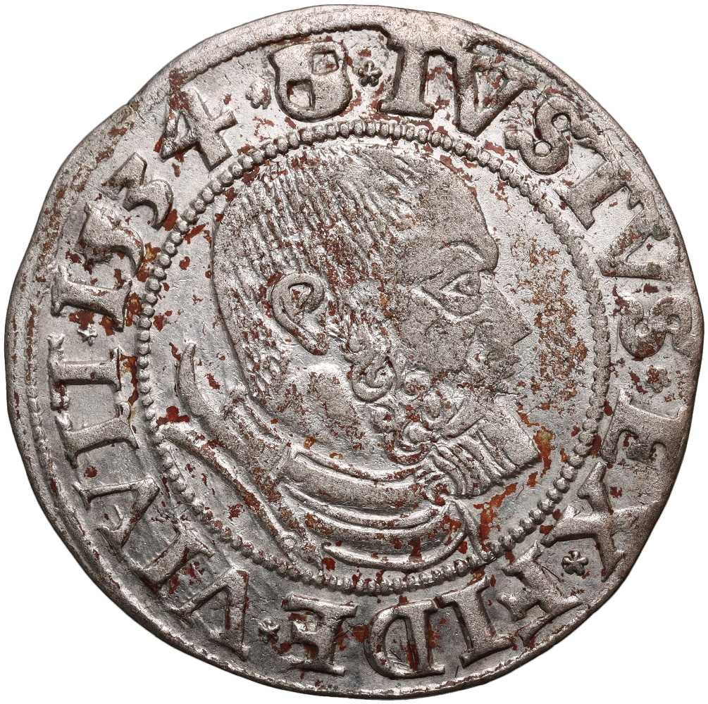 B297. Polska, Prusy Książęce, Albrecht Hohenzollern, grosz 1534