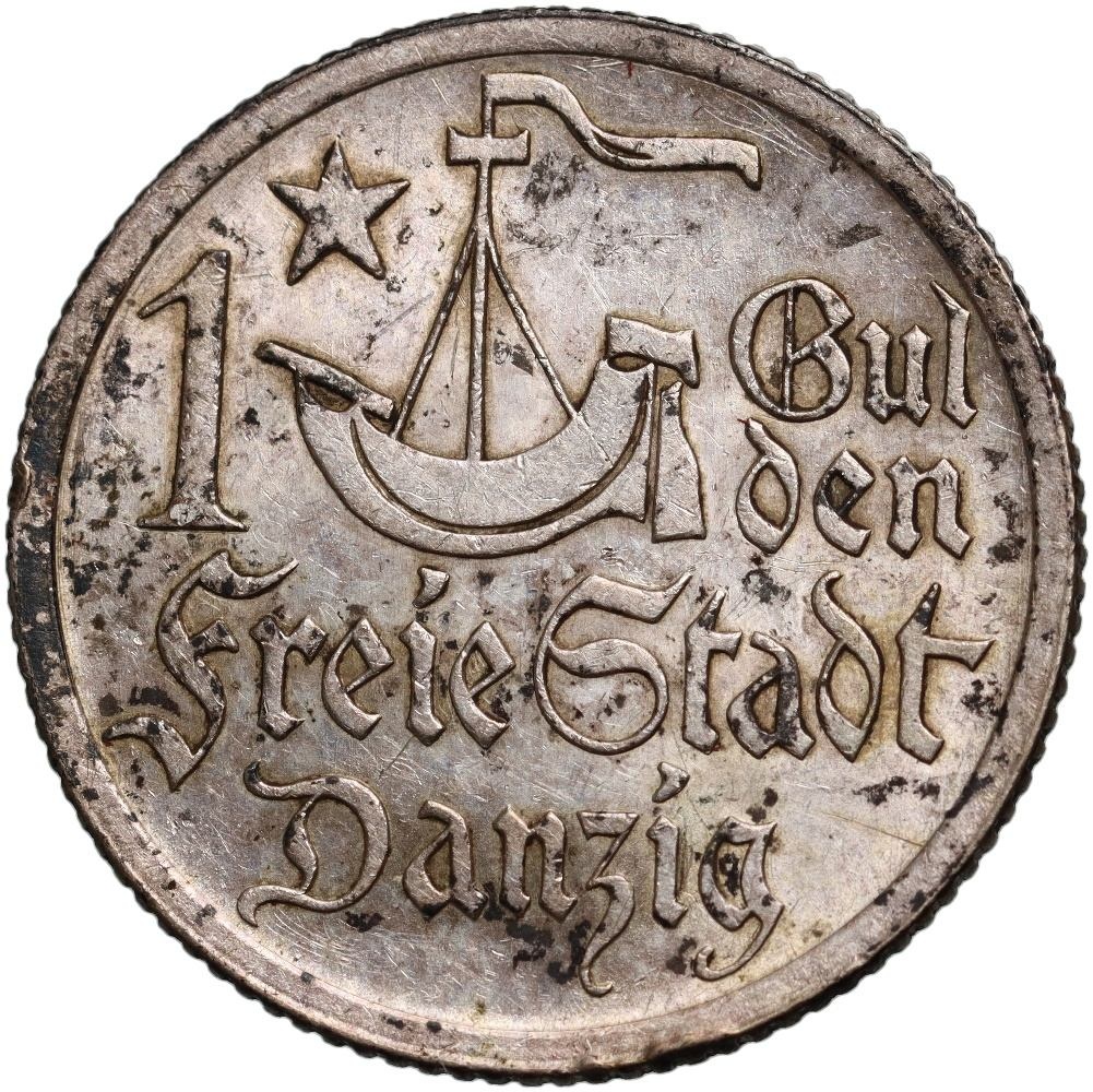 B499. Wolne Miasto Gdańsk, 1 gulden 1923