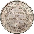 B160. Indochiny, Francja, 1 piastra  1906