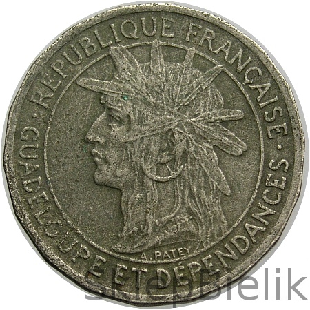 50 CENTIMES - 1921 - GWADELUPA FRANCUSKA