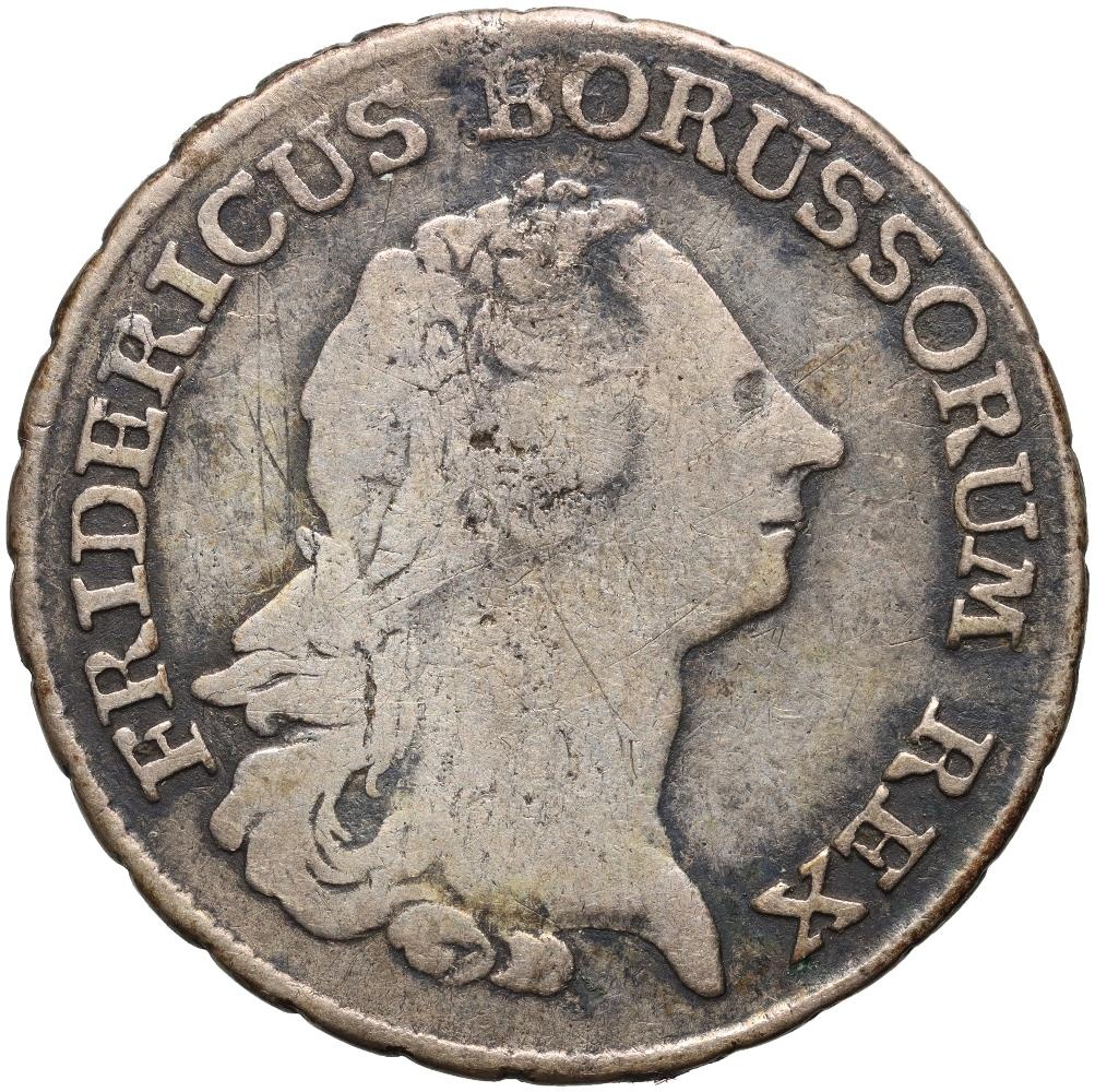 B386. Prusy, Fryderyk II, 1/4 talara 1768 B, Wrocław