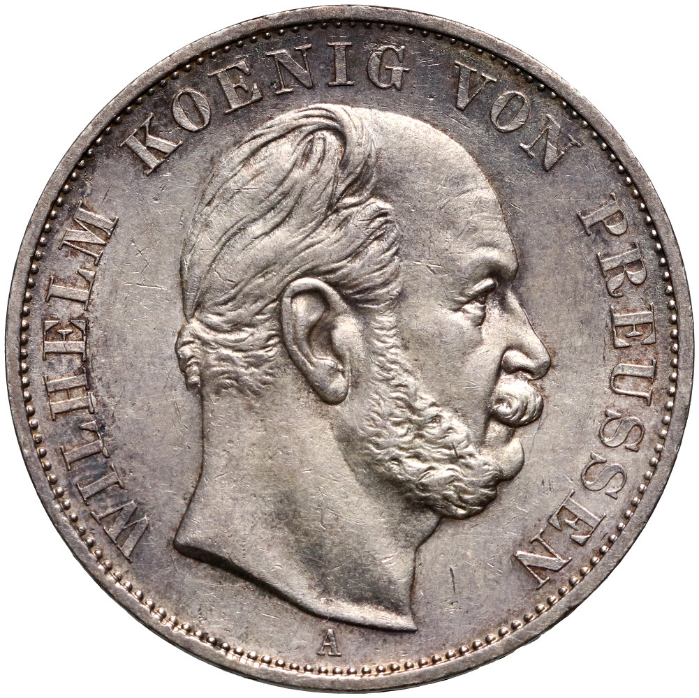 Niemcy, Prusy, talar 1871 A, Wilhelm I, Talar zwycięstwa, Siegestaler