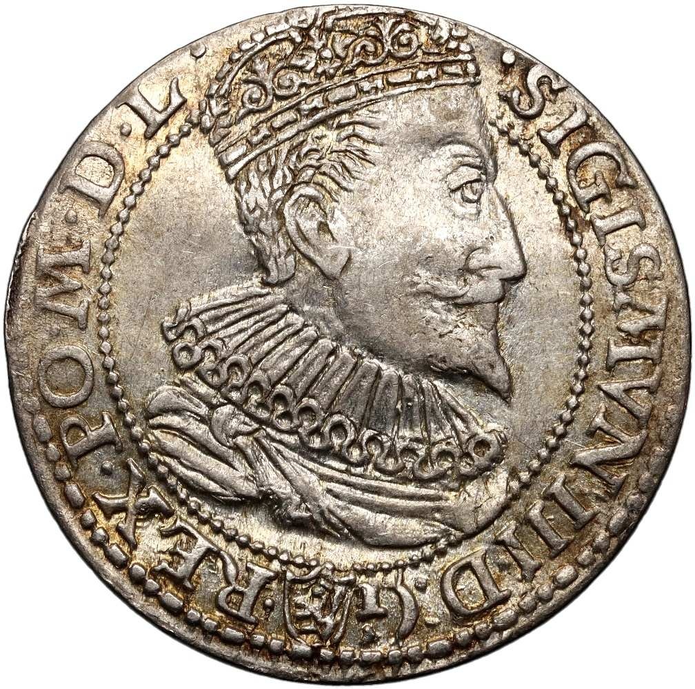 B577. Polska, Zygmunt III Waza, szóstak 1596, Malbork