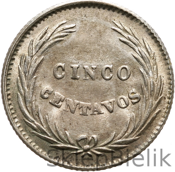 EL SALVADOR - 5 CENTAVOS - 1914 