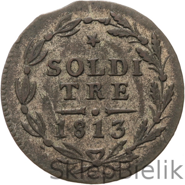 SZWAJCARIA - TICINO - 3 SOLDI - 1813