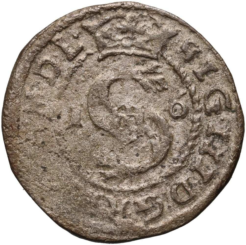 B373. Polska, Zygmunt III Waza, szeląg 1616, Wschowa, R4