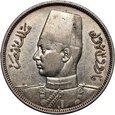 B585. Egipt, Faruk I, 10 piastrów 1939 (1358 AH)