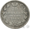 ROSJA - 10 KOPIEJEK - 1844 - MIKOŁAJ I
