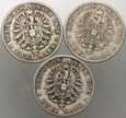 B837. Niemcy, Prusy, Wilhelm I, 3 x 2 marki  1876 A, Berlin