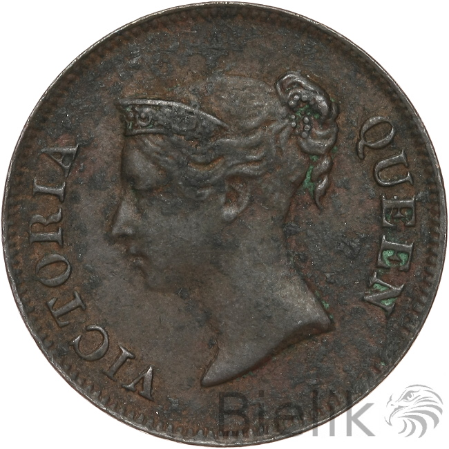 STRAITS SETTLEMENTS - 1/4 CENTA - 1845 - WIKTORIA
