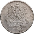 B272. Polska, IIRP, 5 złotych 1928, Nike, Warszawa