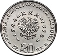 B613. PRL, 20 złotych 1974, XXX lat PRL, Hutnik, Próba, NIKIEL