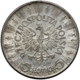 B727. Polska, II RP,  5 złotych 1936, Piłsudski, Warszawa