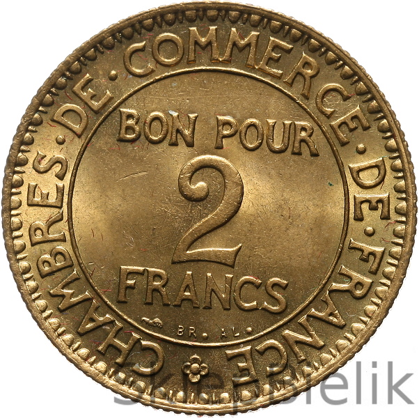 FRANCJA - 2 FRANKI - 1921