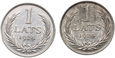 B50. Łotwa, 2 x 1 lats (łat) 1924 