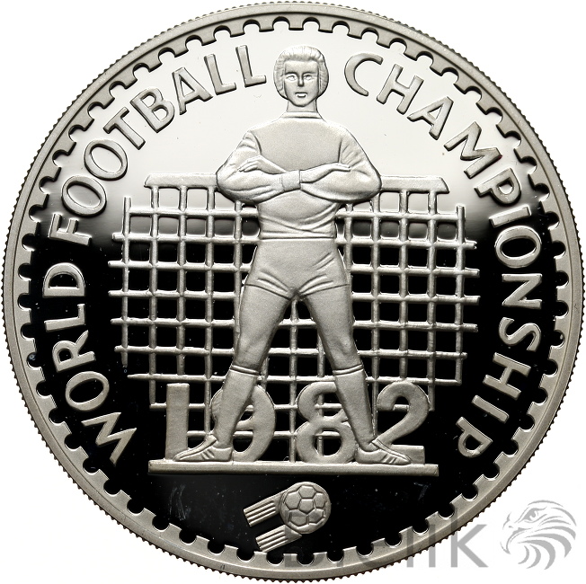 LESOTHO - 10 MALOTI - 1982 - MŚ W PIŁCE NOŻNEJ