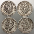 B836. Niemcy, Prusy, Wilhelm I, 4 x 2 marki  1876 A, Berlin