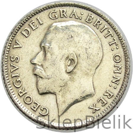 6 PENCE - 1914 - JERZY V - WIELKA BRYTANIA