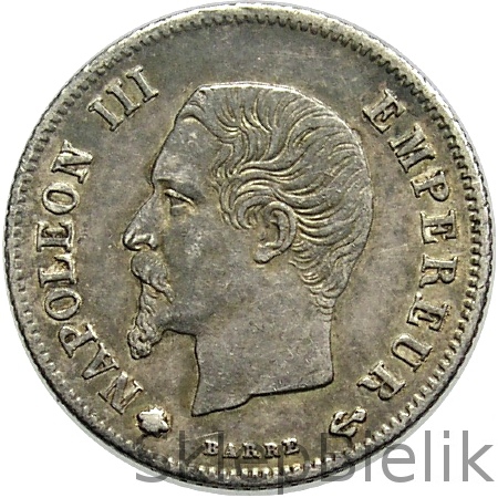 20 CENTIMES - 1860 BB - NAPOLEON III - FRANCJA