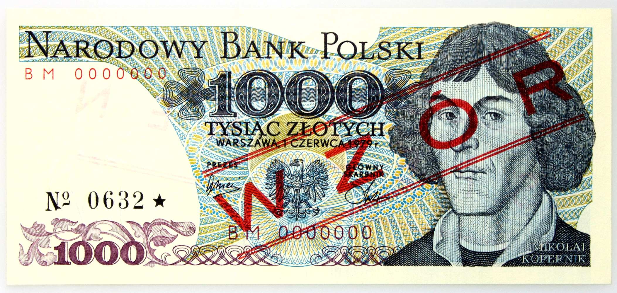 PRL, 1000 złotych 1.06.1979, WZÓR, No. 0632, seria BM